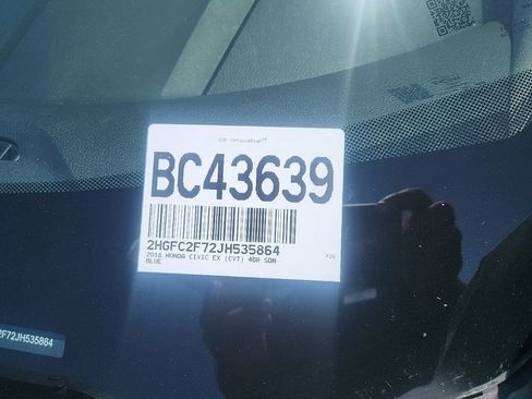 Used 2018 Honda Civic EX image 1