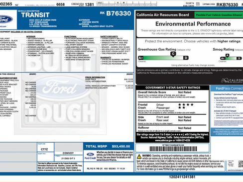 Used 2024 Ford Transit 250 Low Roof w/ Interior Upgrade Package RWD image 29