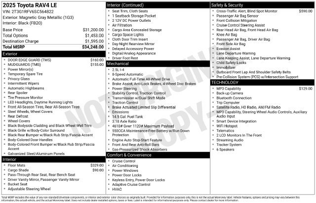 Certified 2025 Toyota RAV4 LE AWD/4WD image 19