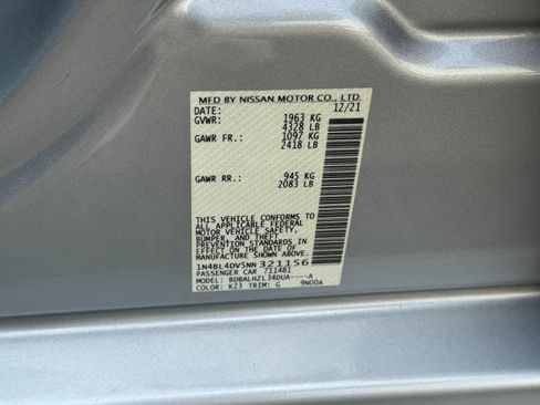 Used 2022 Nissan Altima 2.5 SV FWD image 40