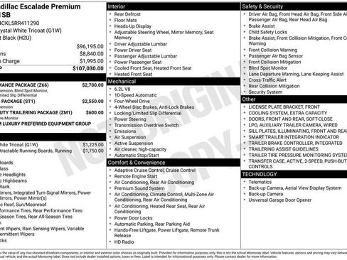Certified 2024 Cadillac Escalade Premium Luxury w/ Performance Package AWD/4WD image 32