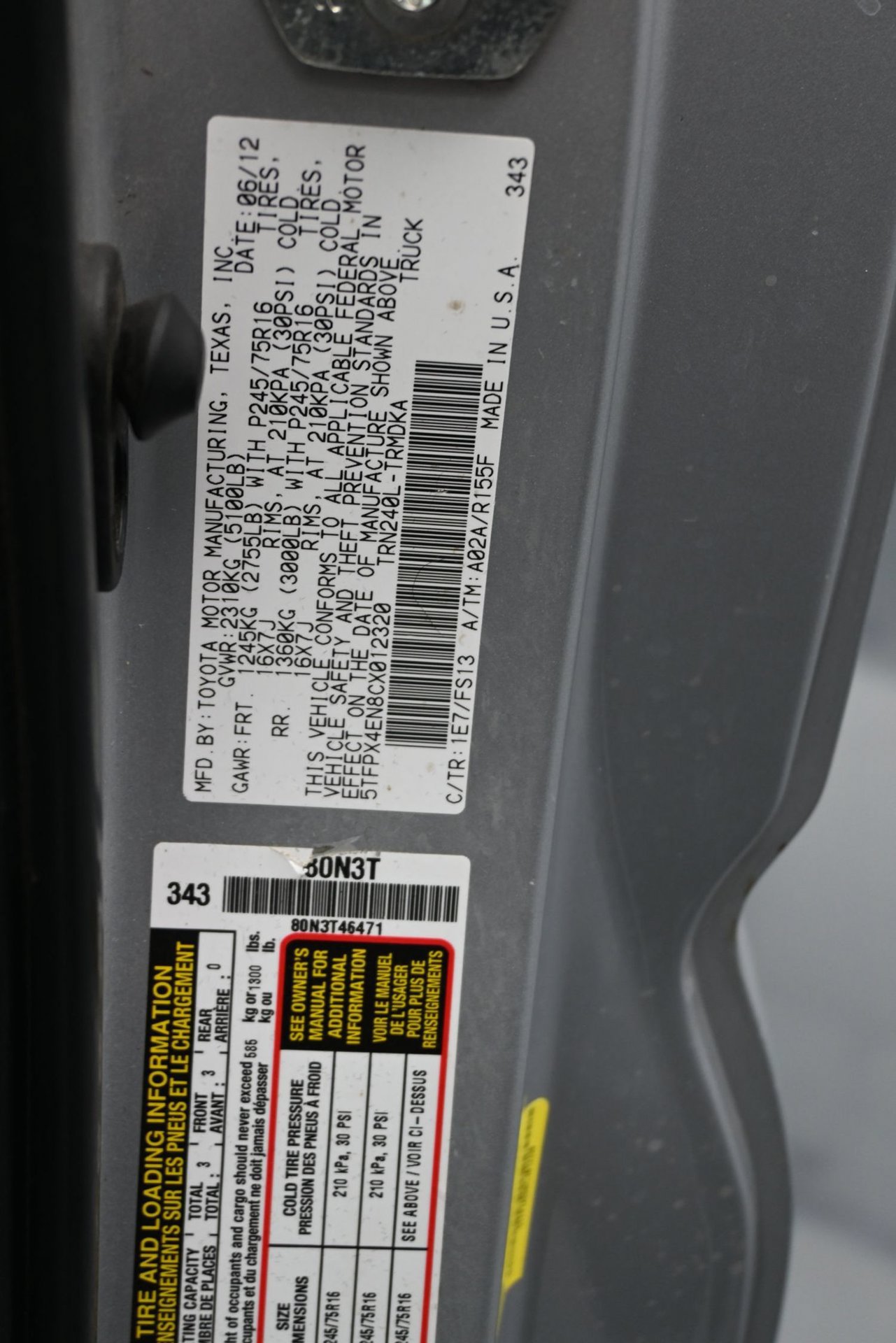 Used 2012 Toyota Tacoma 4x4 Regular Cab image 18