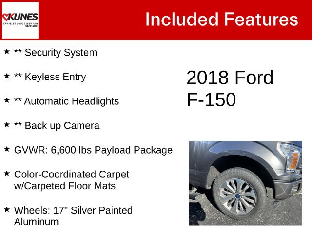 Used 2018 Ford F150 XL w/ Equipment Group 101A Mid AWD/4WD image 4