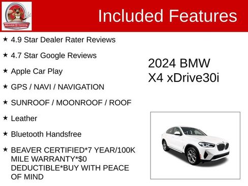 Used 2024 BMW X4 xDrive30i w/ Parking Assistance Package image 4