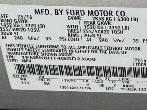 Used 2016 Ford Explorer Platinum AWD/4WD image 10
