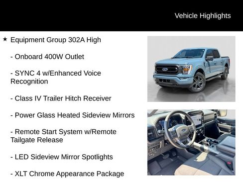 Used 2023 Ford F150 XLT w/ Equipment Group 302A High AWD/4WD image 6