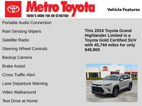 Certified 2024 Toyota Grand Highlander AWD image 21