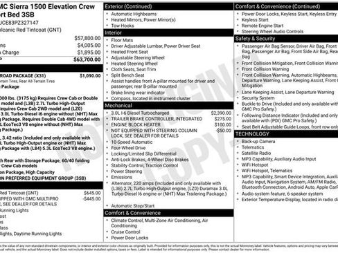 Used 2023 GMC Sierra 1500 Elevation w/ X31 Off-Road Package AWD/4WD image 6