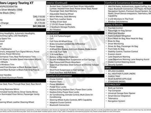 Used 2025 Subaru Legacy Touring XT image 5