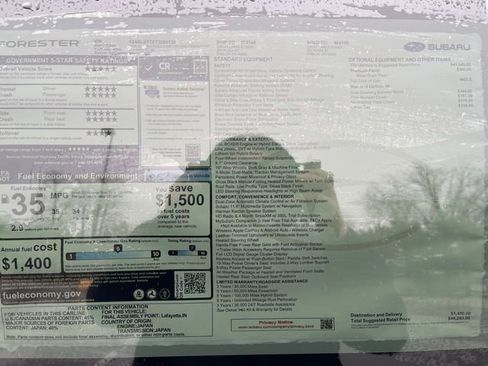 New 2026 Subaru Forester Touring image 18