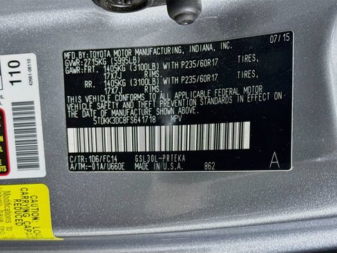Used 2015 Toyota Sienna LE FWD image 32