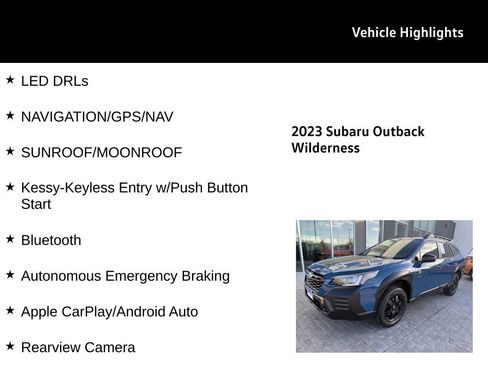 Used 2023 Subaru Outback Wilderness image 27