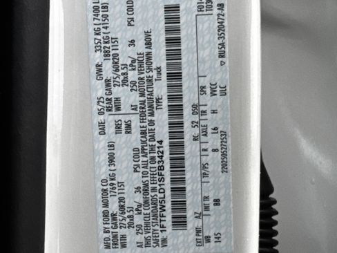 New 2025 Ford F150 Lariat w/ Equipment Group 502A High image 23