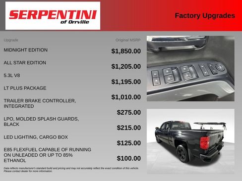 Used 2017 Chevrolet Silverado 1500 LT w/ Midnight Edition AWD/4WD image 6