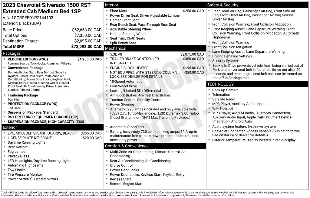 Used 2023 Chevrolet Silverado 1500 RST w/ Redline Edition AWD/4WD image 82