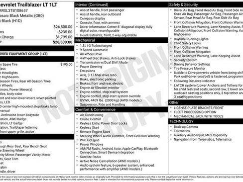 Used 2026 Chevrolet TrailBlazer LT image 2