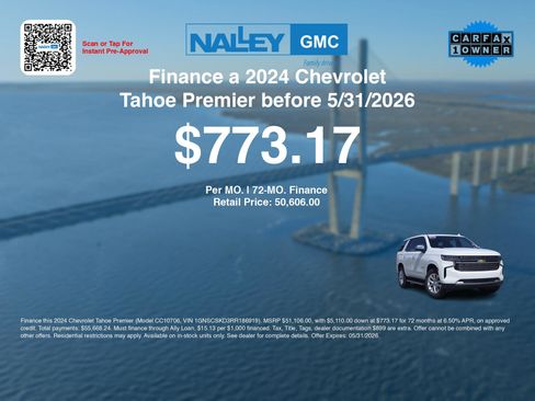 Used 2024 Chevrolet Tahoe Premier RWD image 3