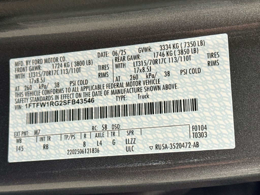 Used 2025 Ford F150 Raptor AWD/4WD image 38