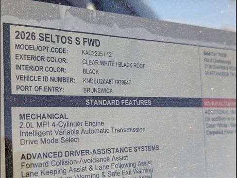 New 2026 Kia Seltos S image 14