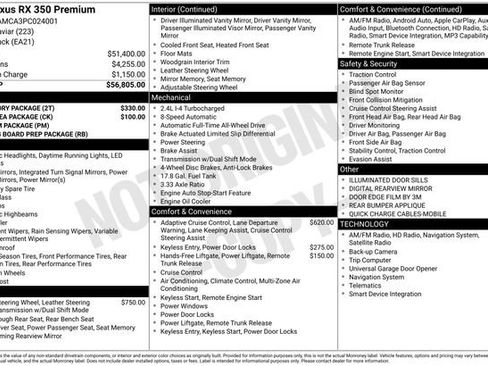 Used 2023 Lexus RX 350 Premium w/ Accessory Package image 15