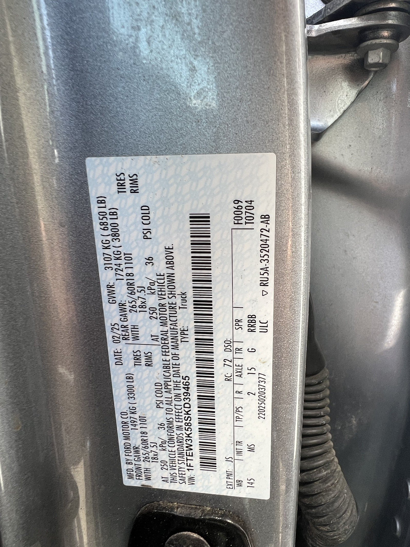 Used 2025 Ford F150 XLT w/ Equipment Group 301A Standard RWD image 16