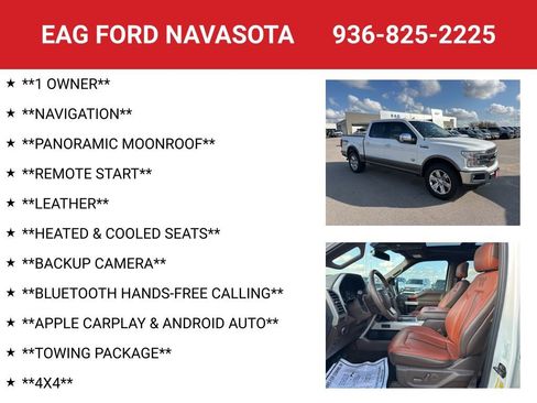 Used 2020 Ford F150 King Ranch w/ Equipment Group 601A Luxury image 4