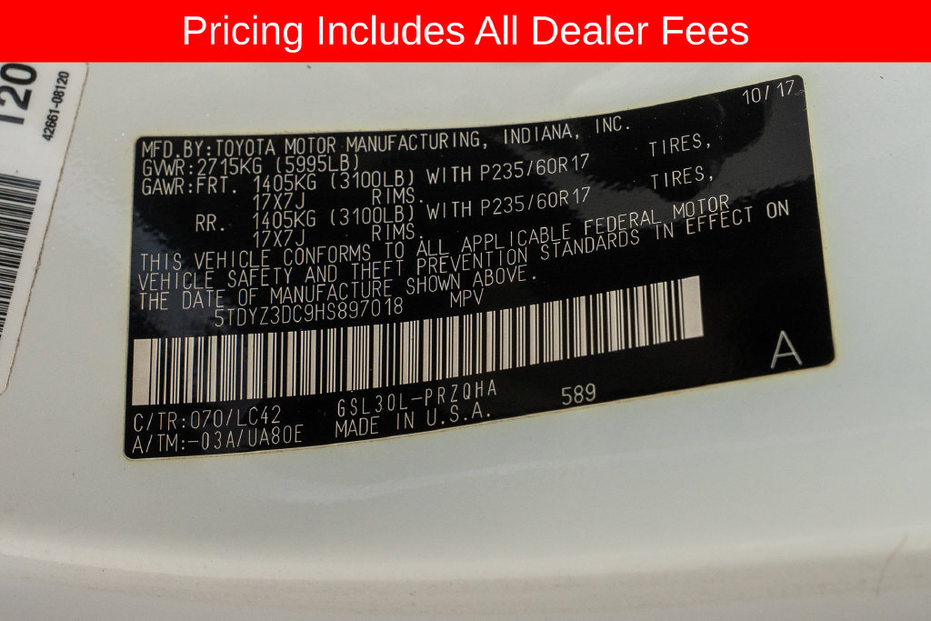 Used 2017 Toyota Sienna XLE FWD image 20