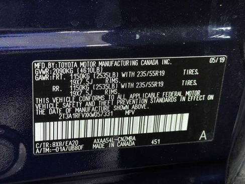 Used 2019 Toyota RAV4 XLE Premium w/ All Weather Liner Package AWD/4WD image 36