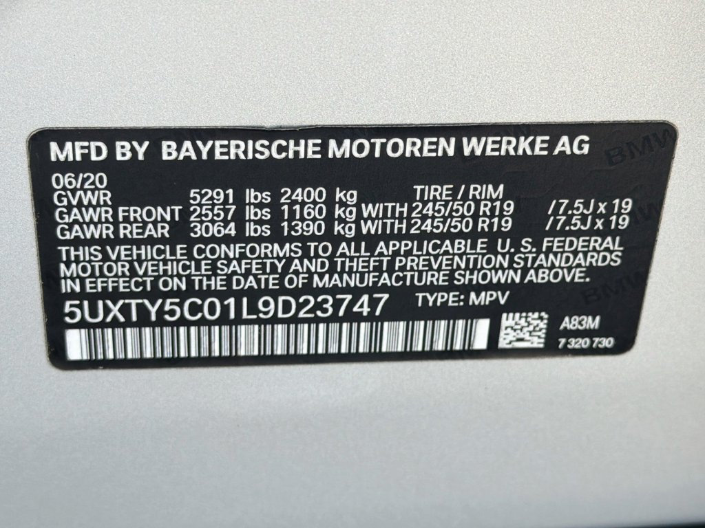 Used 2020 BMW X3 xDrive30i w/ Executive Package AWD/4WD image 45