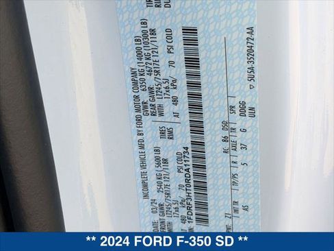 New 2024 Ford F350 XL w/ XL Chrome Package image 21
