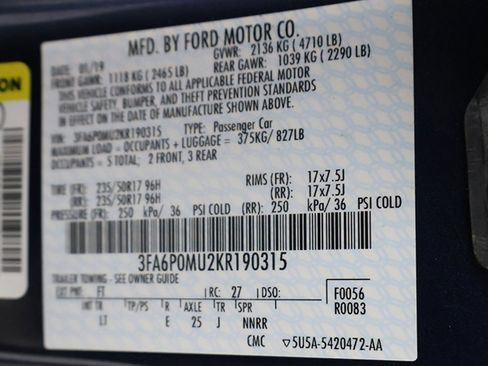 Used 2019 Ford Fusion SEL image 48