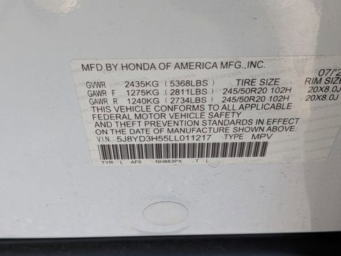 Used 2020 Acura MDX FWD w/ Technology Package image 24