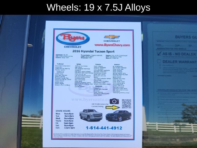 Used 2016 Hyundai Tucson Sport FWD image 12