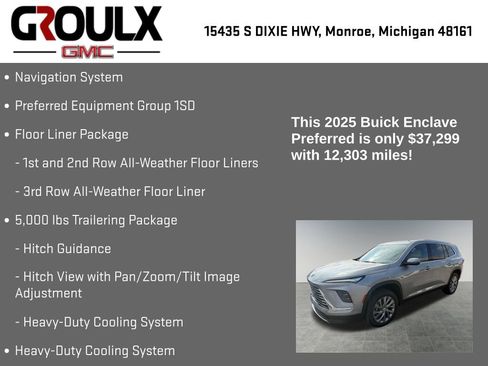 Used 2025 Buick Enclave Preferred w/ Trailering Package, 5000 lbs. image 8