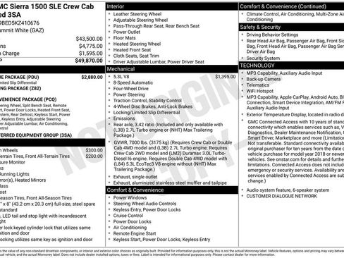 Used 2019 GMC Sierra 1500 SLE w/ SLE Value Package AWD/4WD image 4