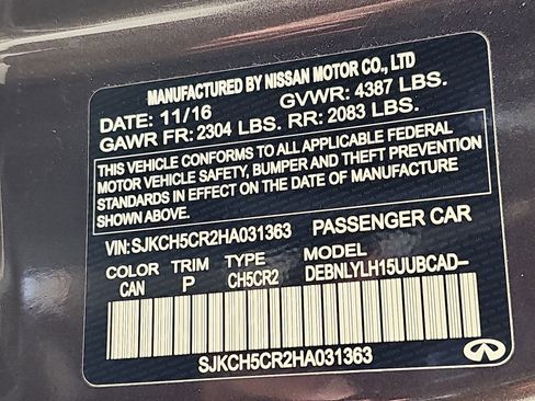 Used 2017 INFINITI QX30 Premium w/ Navigation Package image 39