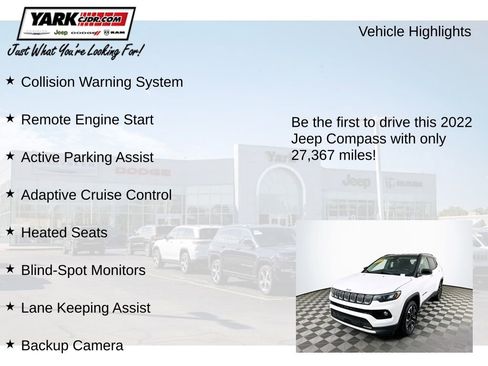 Certified 2022 Jeep Compass Limited image 12