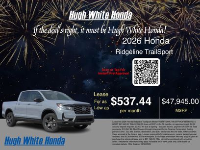New 2026 Honda Ridgeline TrailSport