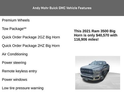 Used 2021 RAM 3500 Big Horn AWD/4WD image 8