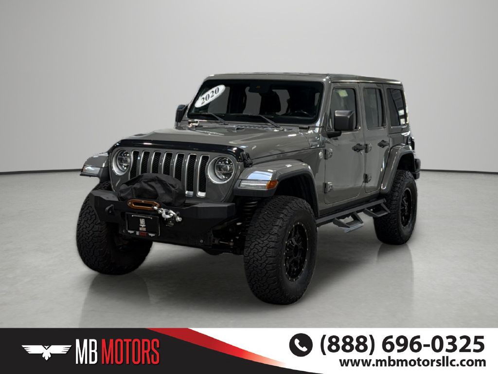 Used 2020 Jeep Wrangler Unlimited Sahara w/ Advanced Safety Group AWD/4WD image 1