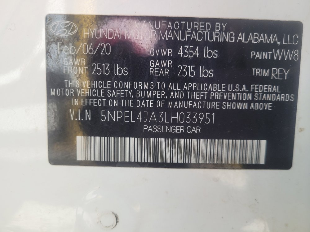 Used 2020 Hyundai Sonata SEL w/ Cargo Package FWD image 33