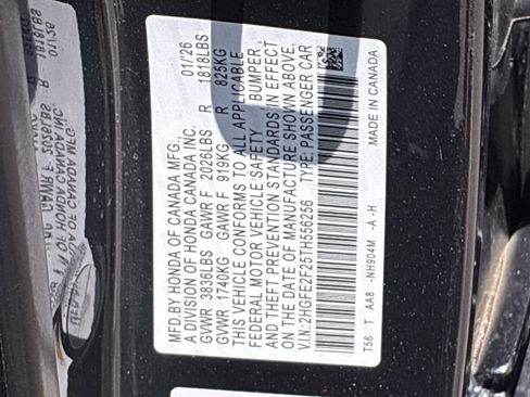 Certified 2026 Honda Civic LX image 37