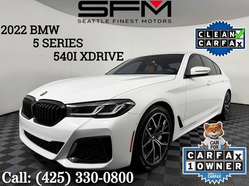 Used 2022 BMW 540i xDrive w/ M Sport Package AWD/4WD image 1