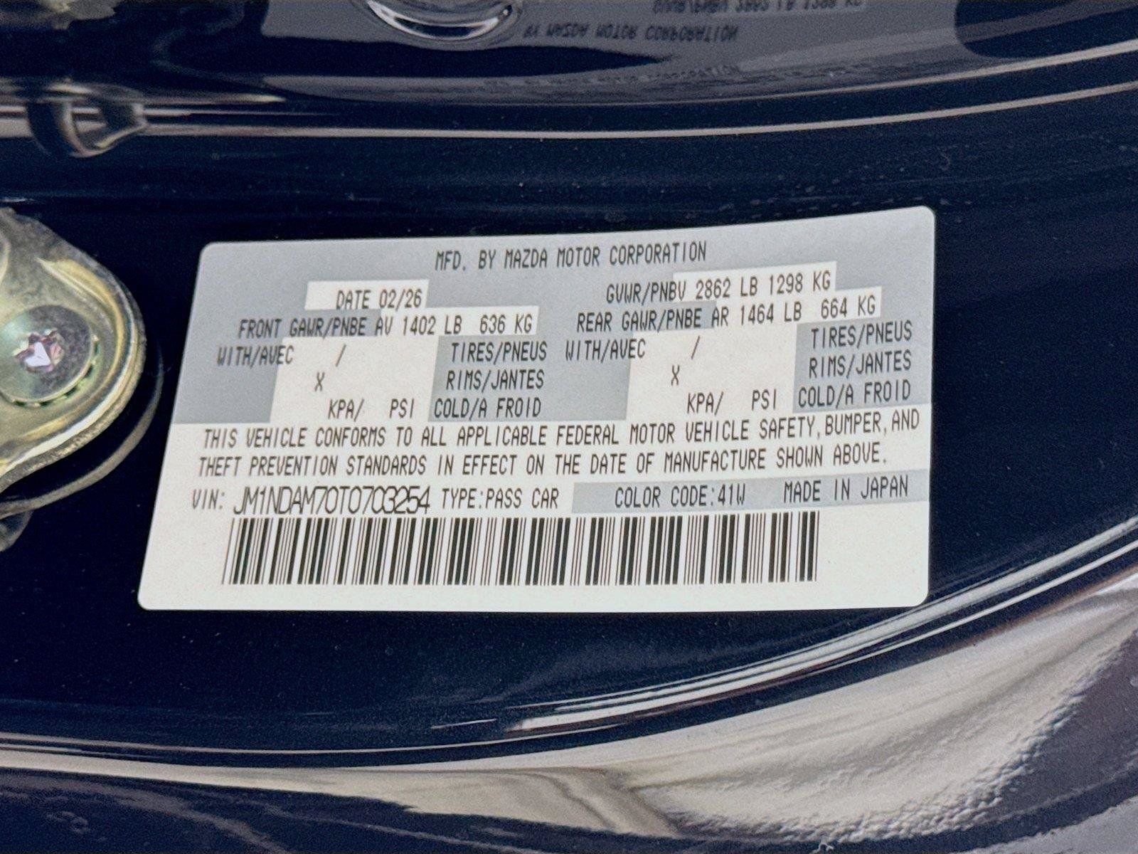 New 2026 MAZDA MX-5 Miata RF Grand Touring RWD image 18
