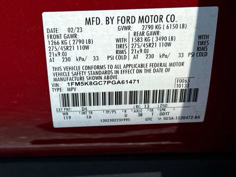 Certified 2023 Ford Explorer ST w/ Equipment Group 401A AWD/4WD image 42