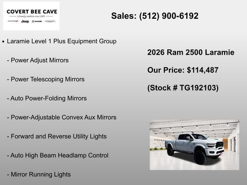New 2026 RAM 2500 Laramie w/ Night Edition AWD/4WD image 19