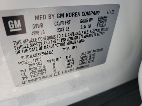 Certified 2022 Chevrolet Trax LT w/ LT Convenience Package image 36