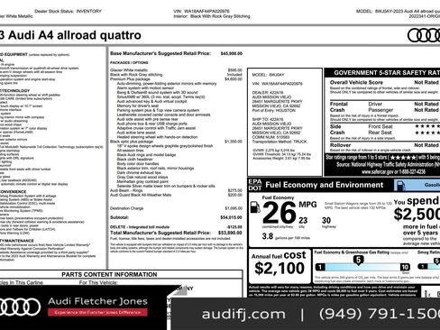 Used 2023 Audi A4 2.0T allroad Premium Plus w/ Premium Plus Package image 26