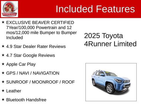 Used 2025 Toyota 4Runner Limited RWD image 4