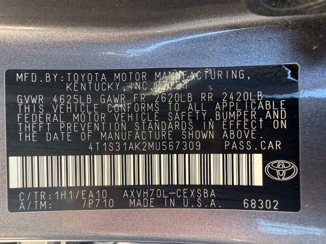 Used 2021 Toyota Camry SE w/ Audio Upgrade Package FWD image 45